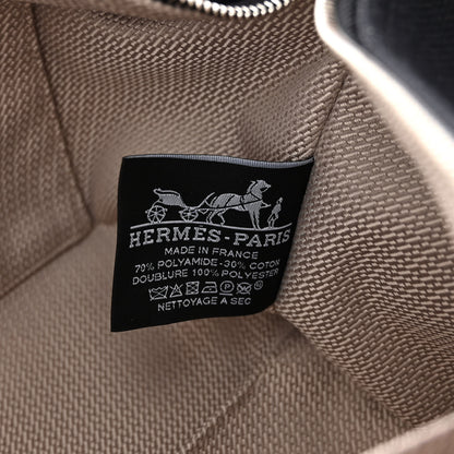 Hermes Canvas Small Bride-A-Brac Pouch Black Bleu Nuit 6 of 10