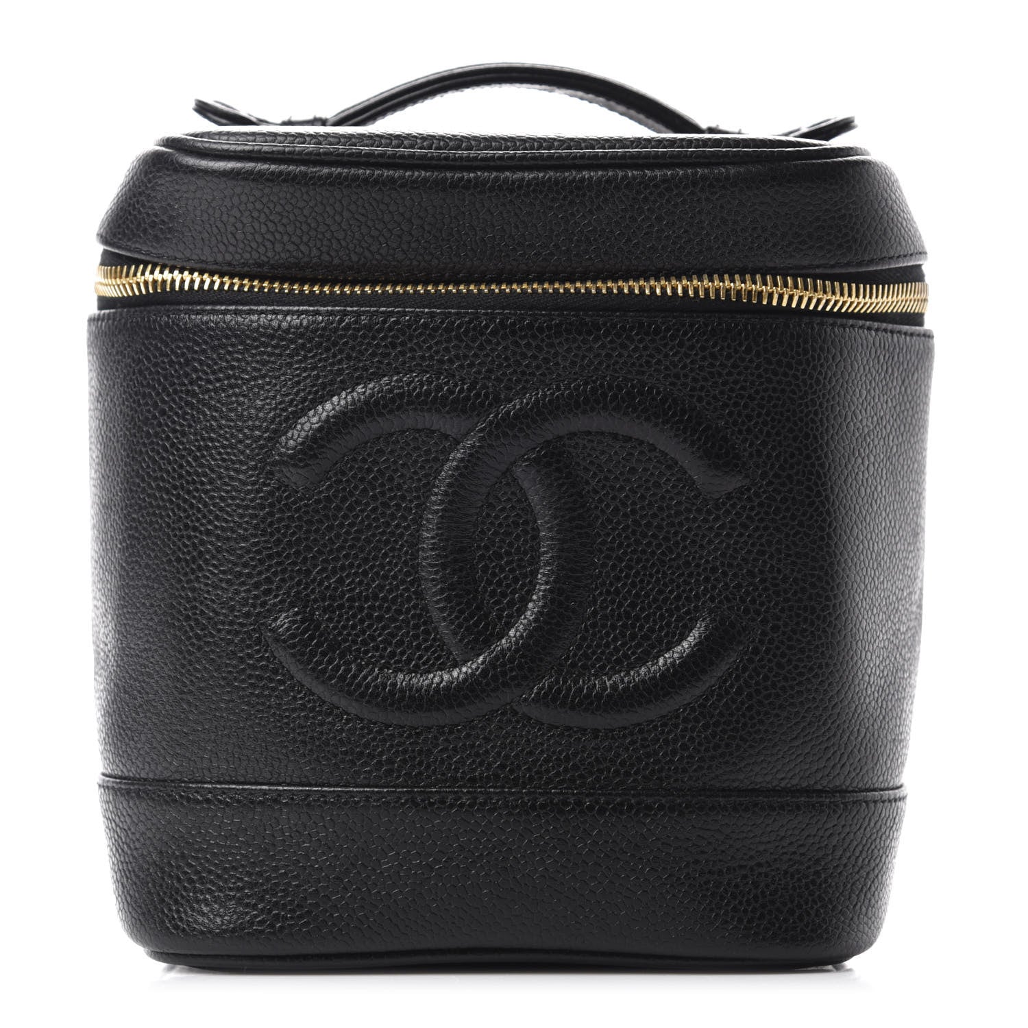 Chanel Caviar Vanity Cosmetic Case Black 1 of 8
