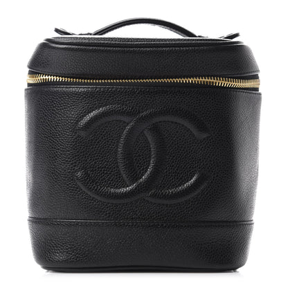 Chanel Caviar Vanity Cosmetic Case Black 1 of 8