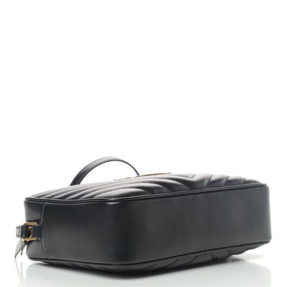Saint Laurent Calfskin Matelasse Monogram Lou Camera Bag Black 4 of 5