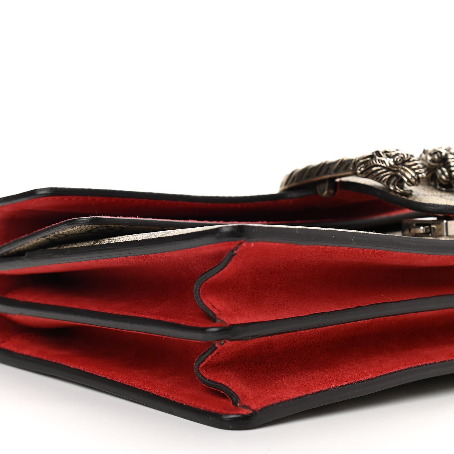 Gucci GG Supreme Monogram Small Dionysus Shoulder Bag Red 9 of 12