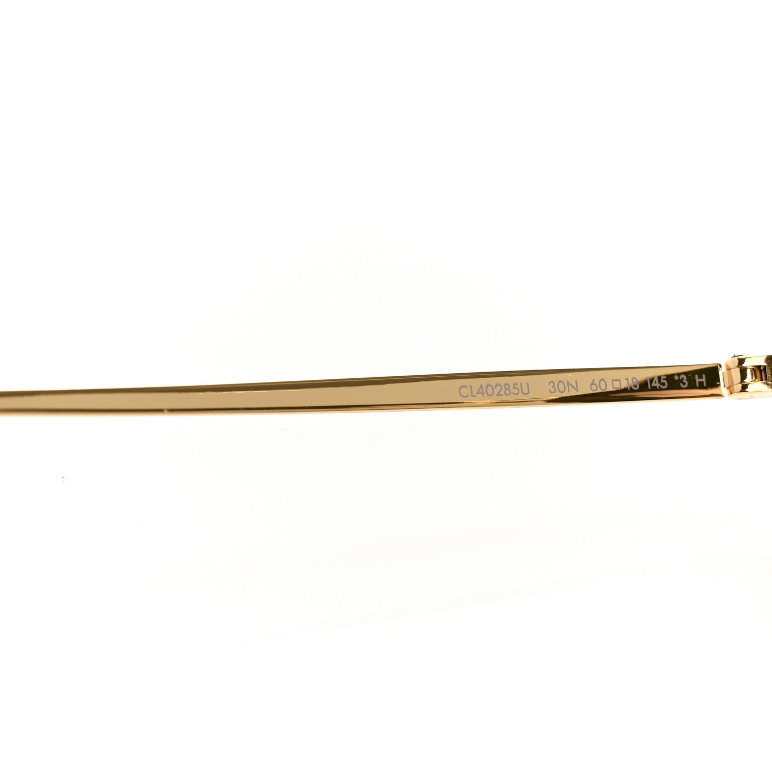 Celine Metal Rhinestone Sunglasses CL40285U Gold 12 of 16