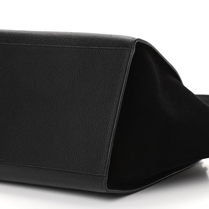 Celine Drummed Calfskin Suede Small Trapeze Black 8 of 8