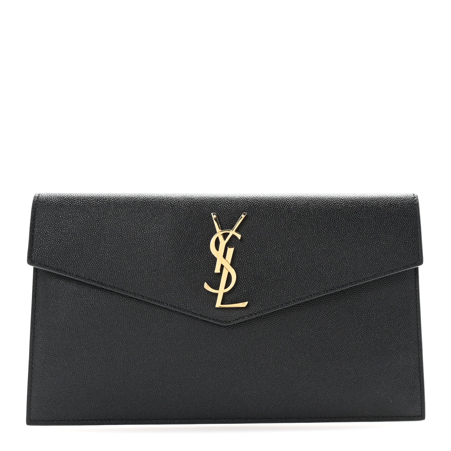 Saint Laurent Grain De Poudre Uptown Pouch Black 1 of 6
