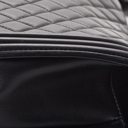 Chanel Lambskin Quilted Medium Boy Flap Black 14 of 19