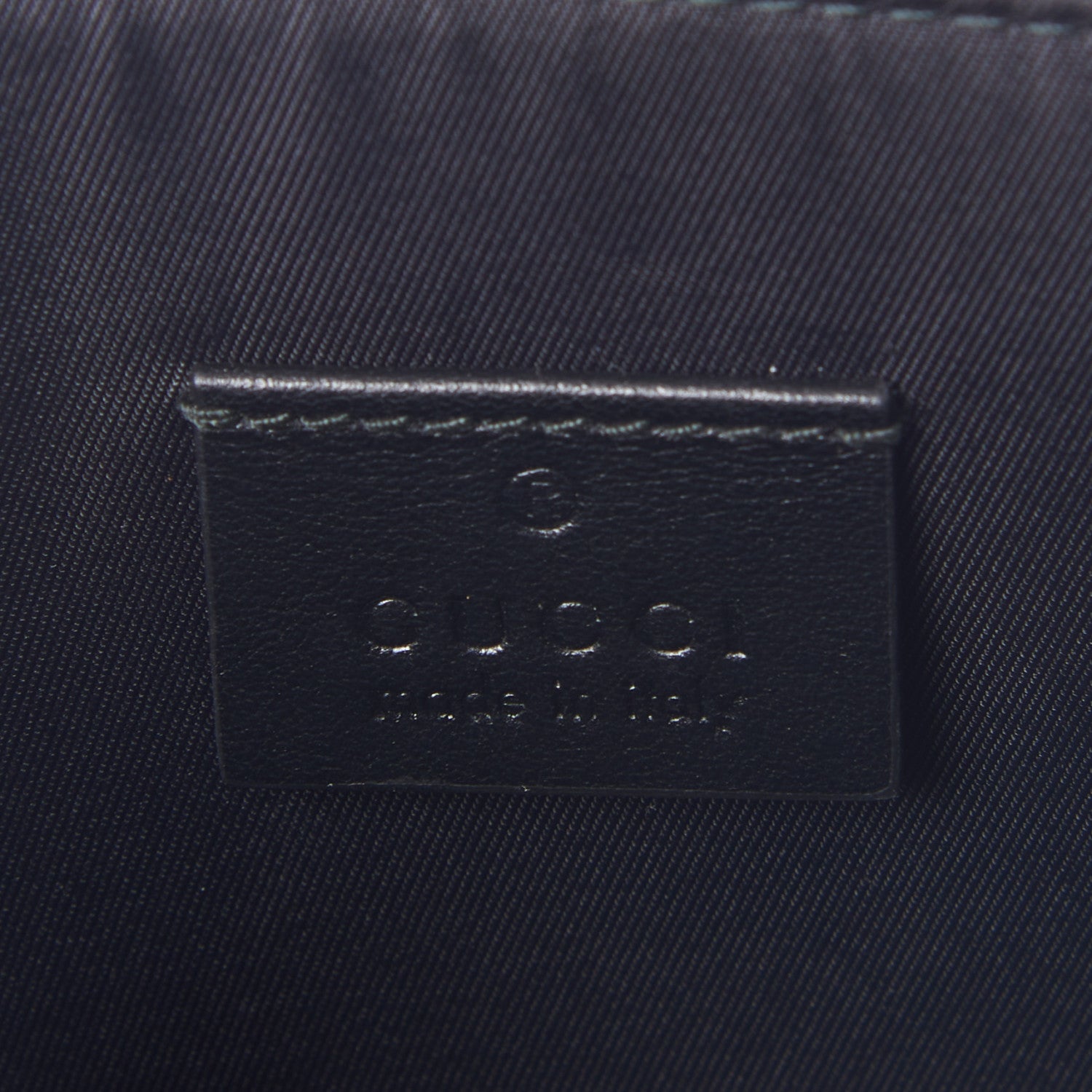 Gucci Calfskin Blind For Love Embroidered Large Zip Pouch Black 5 of 8