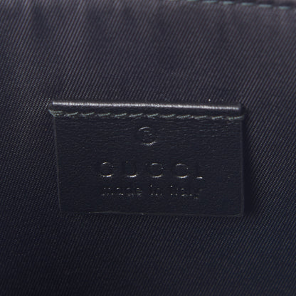 Gucci Calfskin Blind For Love Embroidered Large Zip Pouch Black 5 of 8