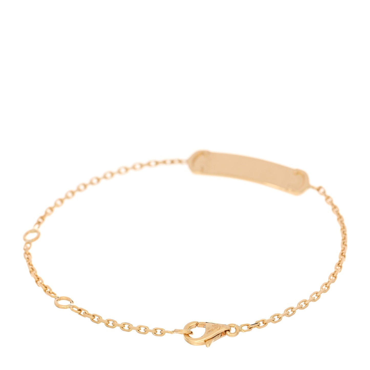 18K Yellow Gold ID Chain Bracelet