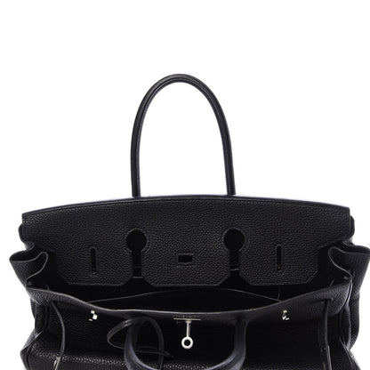 Hermes Taurillon Clemence Birkin 35 Black 9 of 39