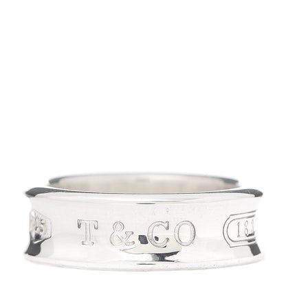 Tiffany Sterling Silver 1837 Band Ring 54 7 1 of 4