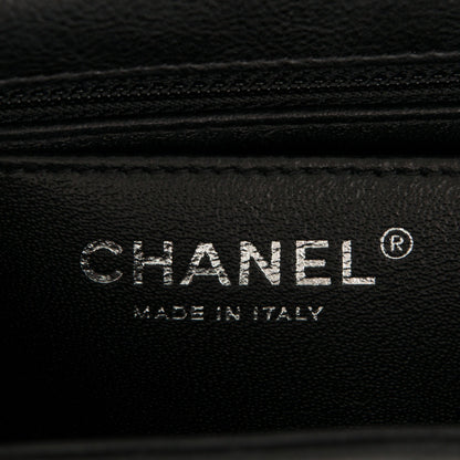 Chanel Calfskin Quilted Mini Square Flap So Black 6 of 7