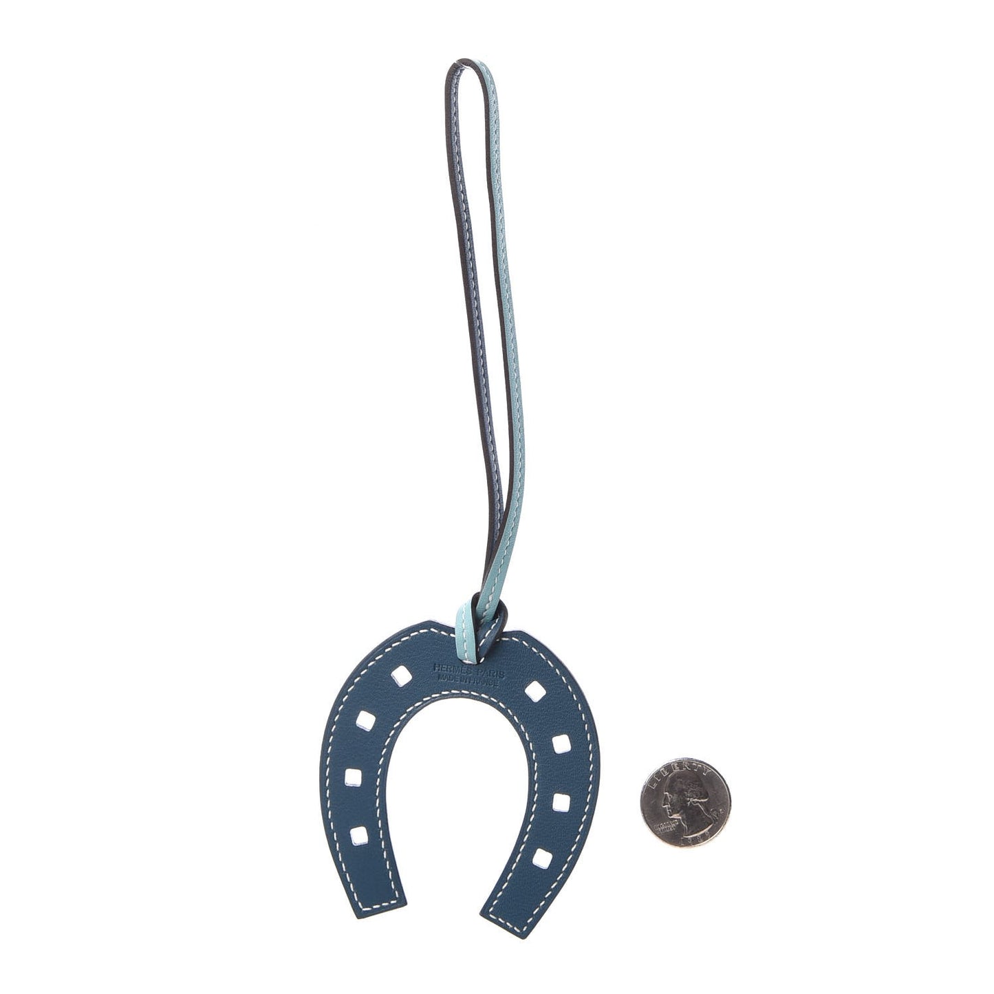 Swift Paddock Horseshoe Bag Charm Bleu Atoll Colvert