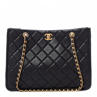 Chanel Caviar Quilted Sweet Classic Shopping Tote Black 1 of 9