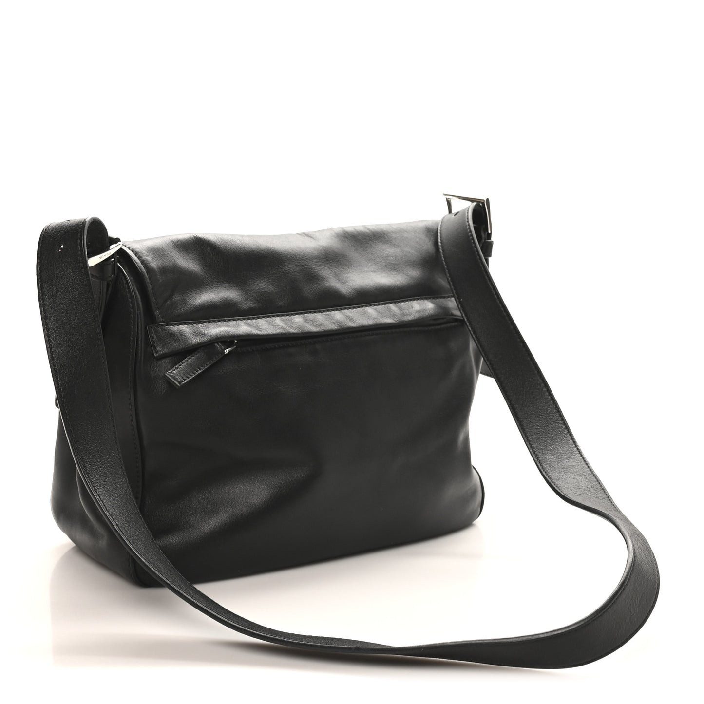 Soft Calf Messenger Bag Black