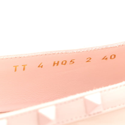 Valentino Garavani Patent Nappa Rockstud Ballerina Flats 40 Rose Quartz 9 of 10