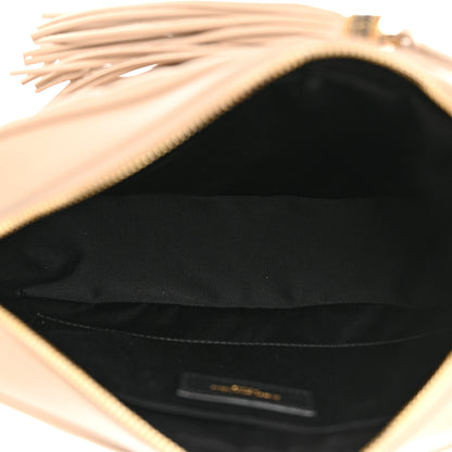 Saint Laurent Calfskin Matelasse Monogram Lou Camera Bag Dark Latte 5 of 13