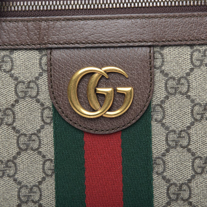 Gucci GG Supreme Monogram Web Medium Ophidia Messenger Bag Brown 8 of 12