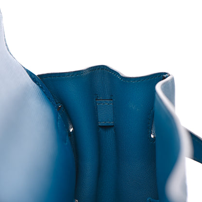 Hermes Swift Grain d'H Ghillies Kelly 35 Bleu Izmir 15 of 44