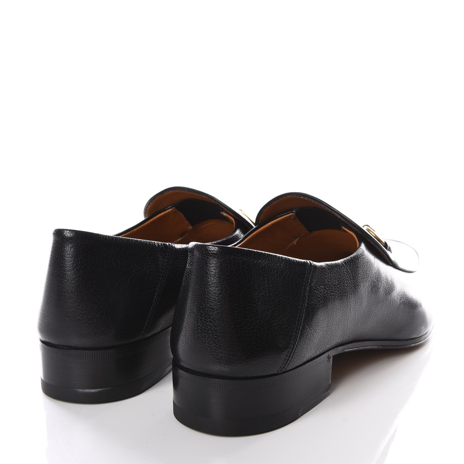 Gucci Goatskin Mens Horsebit Loafers 8.5 Black 4 of 8