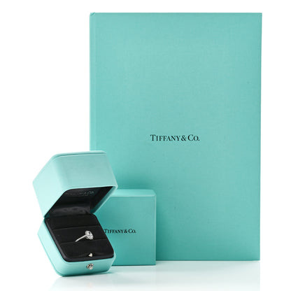 Tiffany Platinum Diamond 1.09ct Soleste Oval Cut Halo Engagement Ring 50 5.25 7 of 7