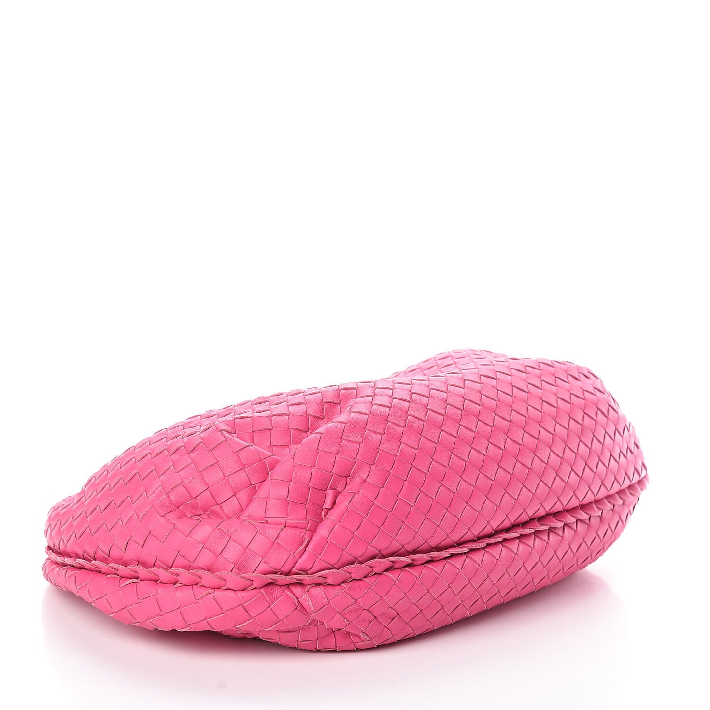 Nappa Intrecciato Medium Belly Veneta Hobo Rosa Shock