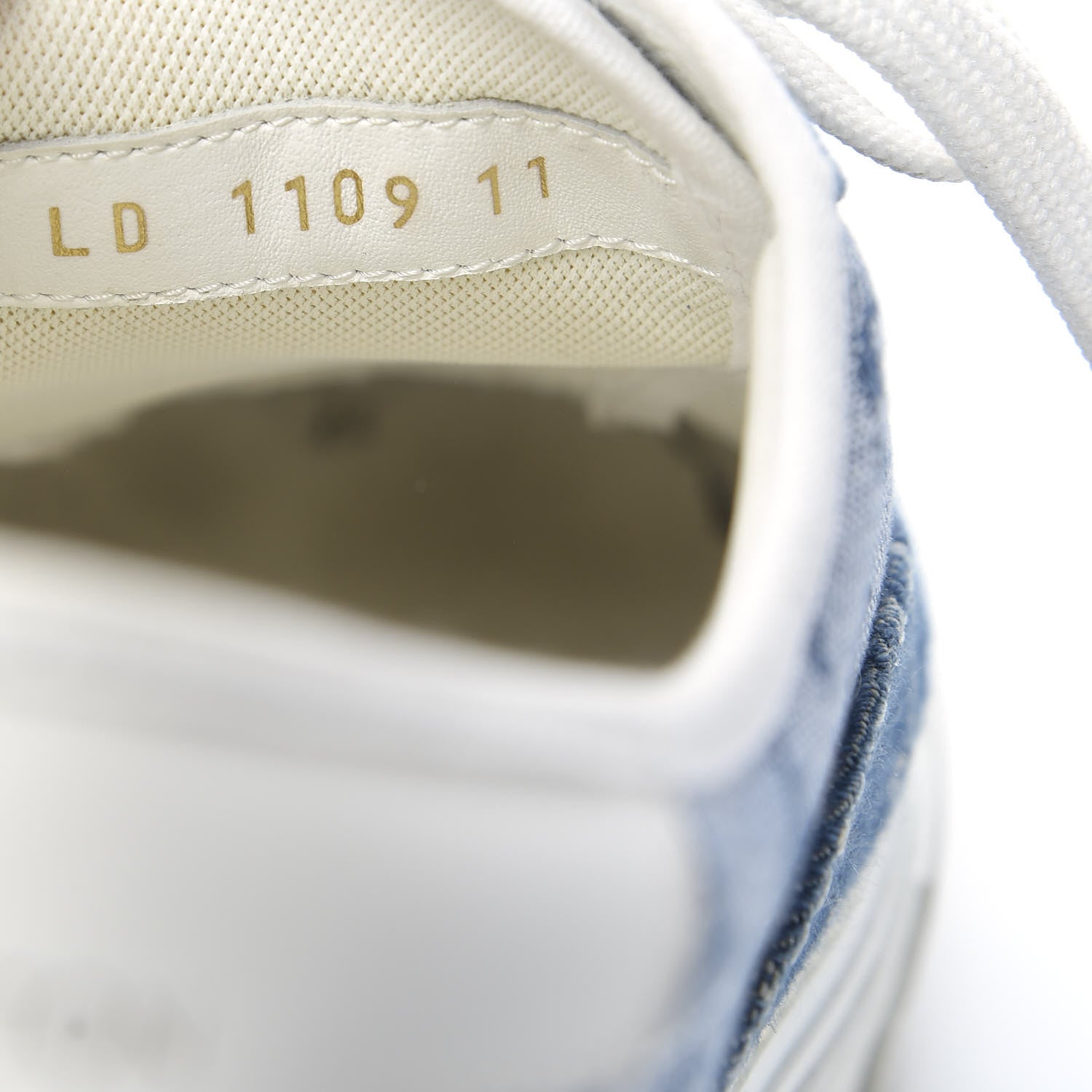 Louis Vuitton Monogram Denim Trocadero Richelieu Sneakers 11 Navy Blue 10 of 15