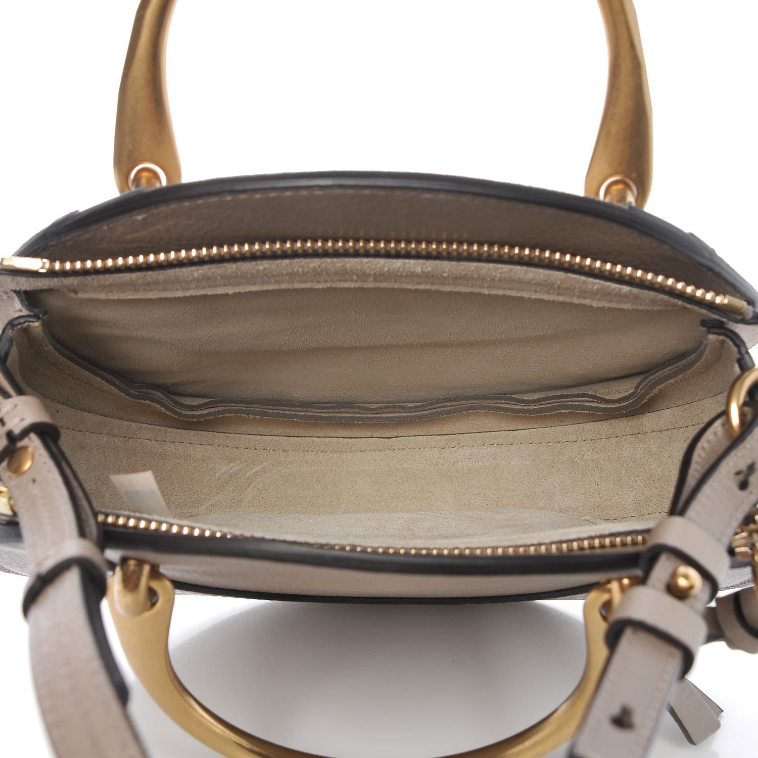 Chloe Calfskin Suede Small Pixie Bag Motty Grey 6 of 8