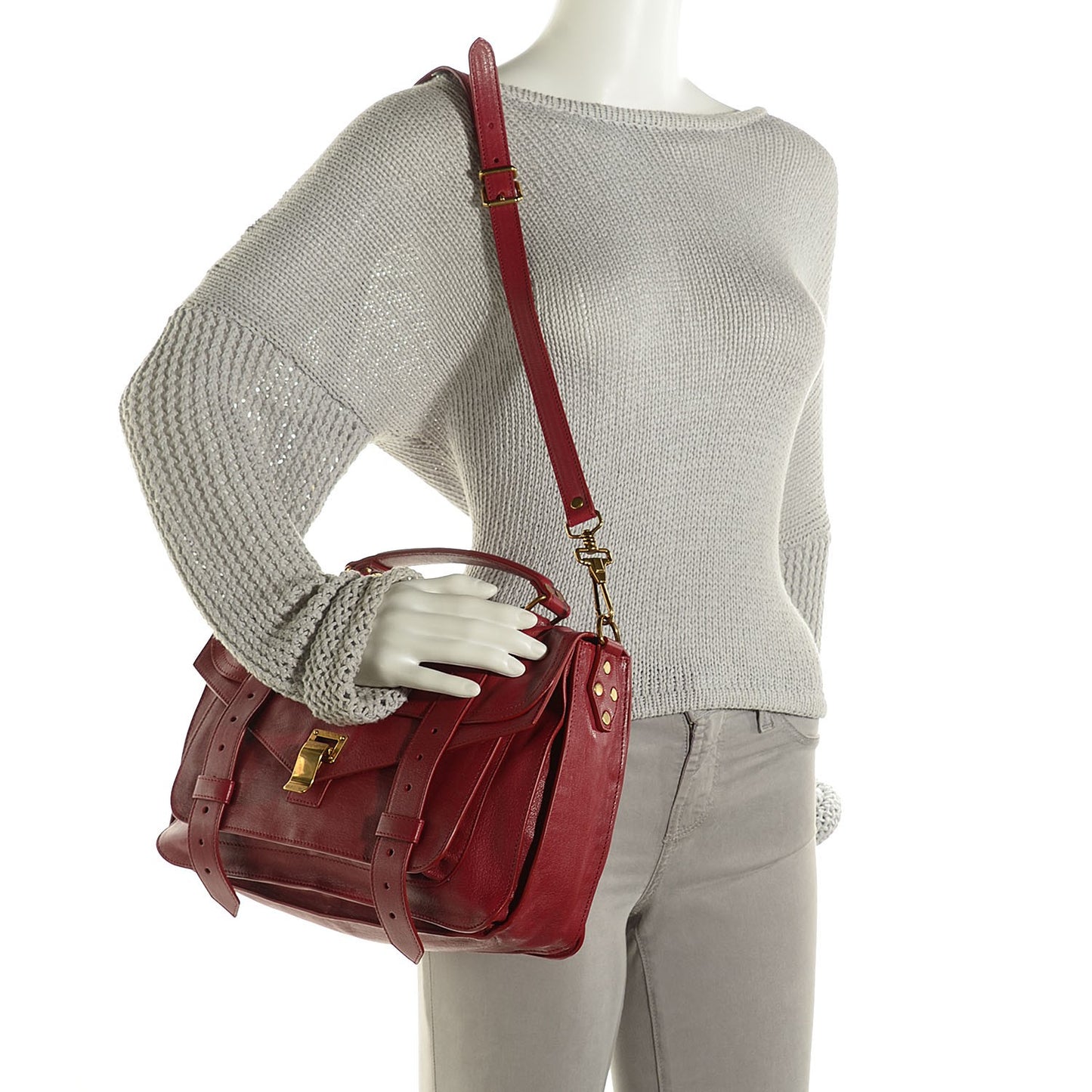 Lambskin Medium PS1 Satchel Chianti