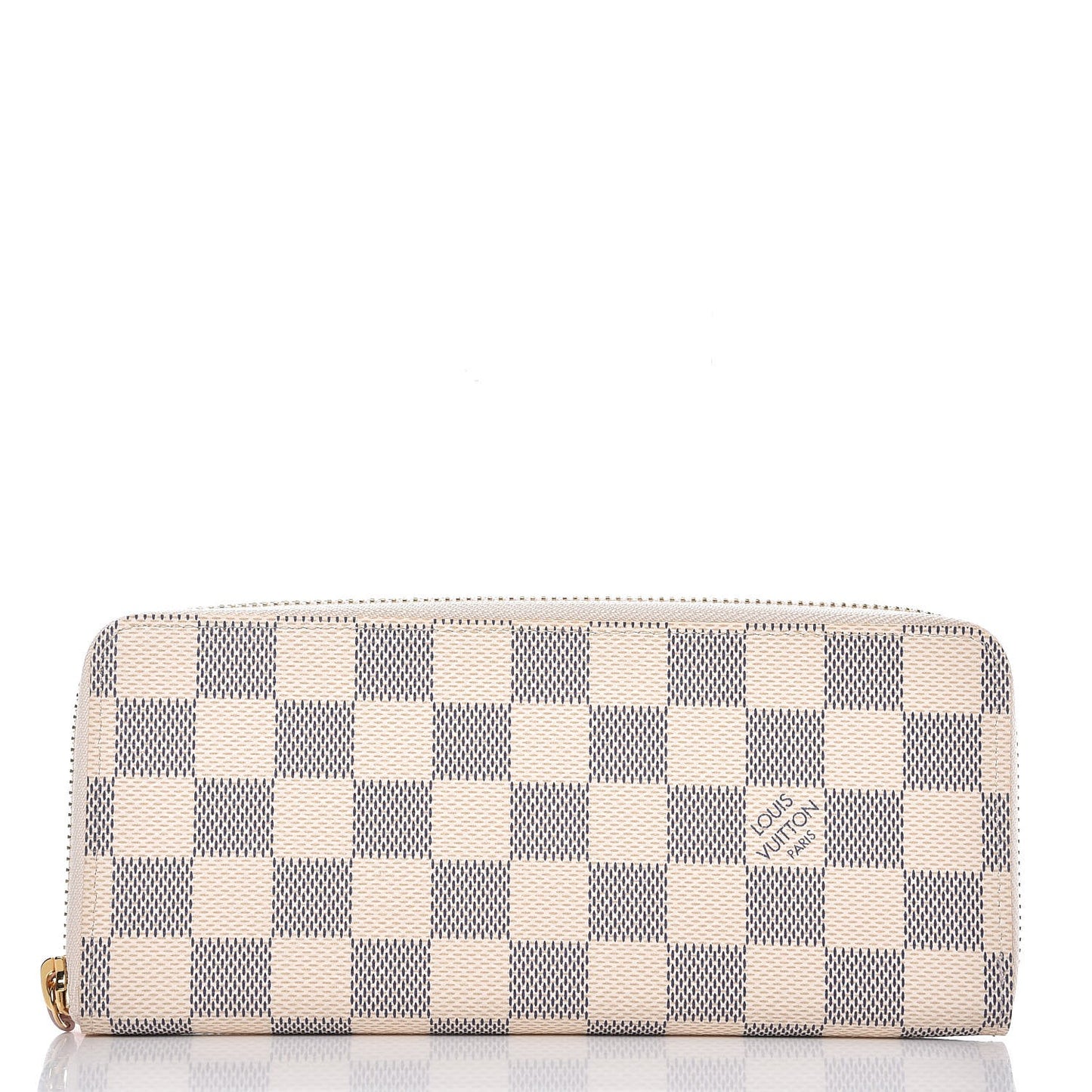 Damier Azur Clemence Wallet Rose Ballerine