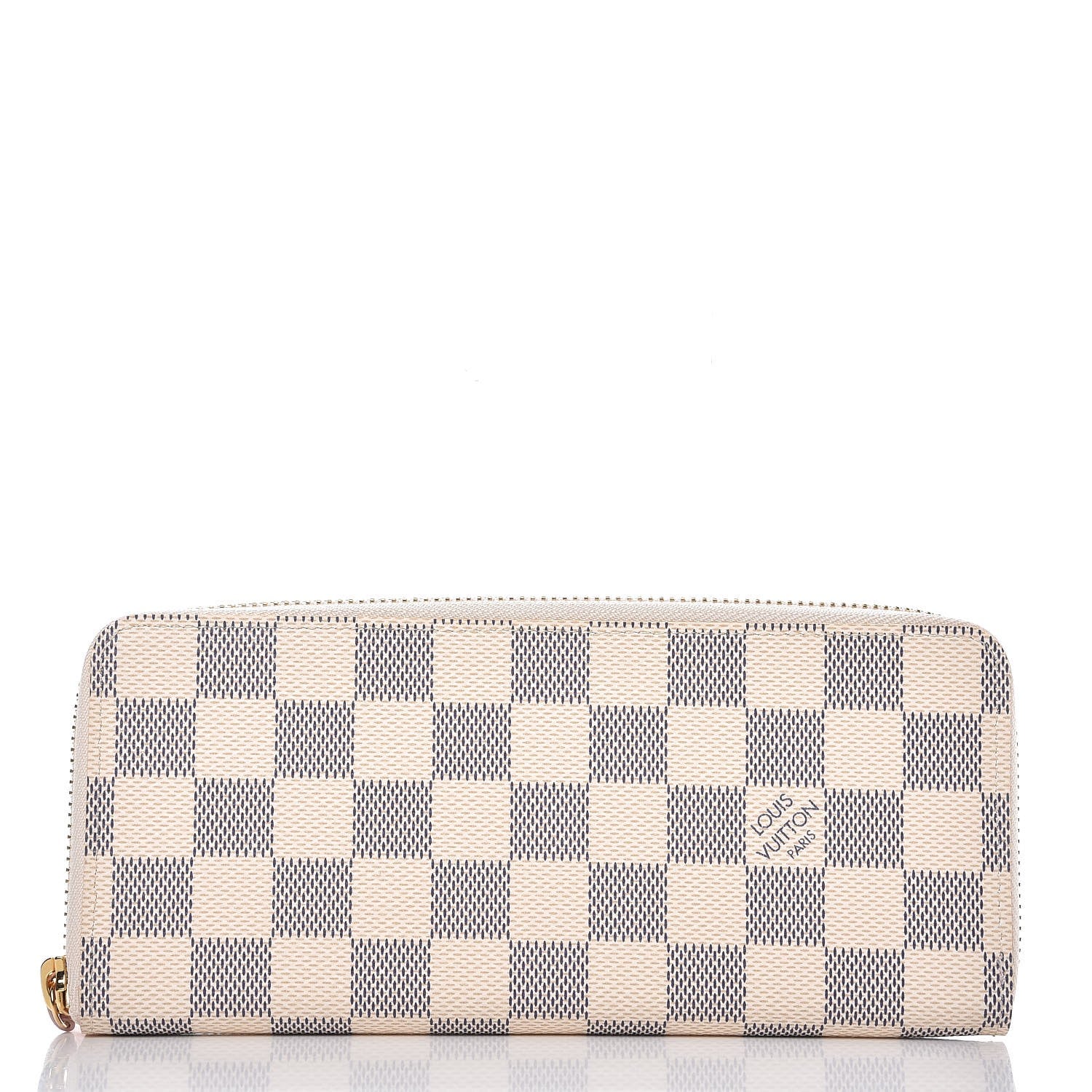 Louis Vuitton Damier Azur Clemence Wallet Rose Ballerine 1 of 8