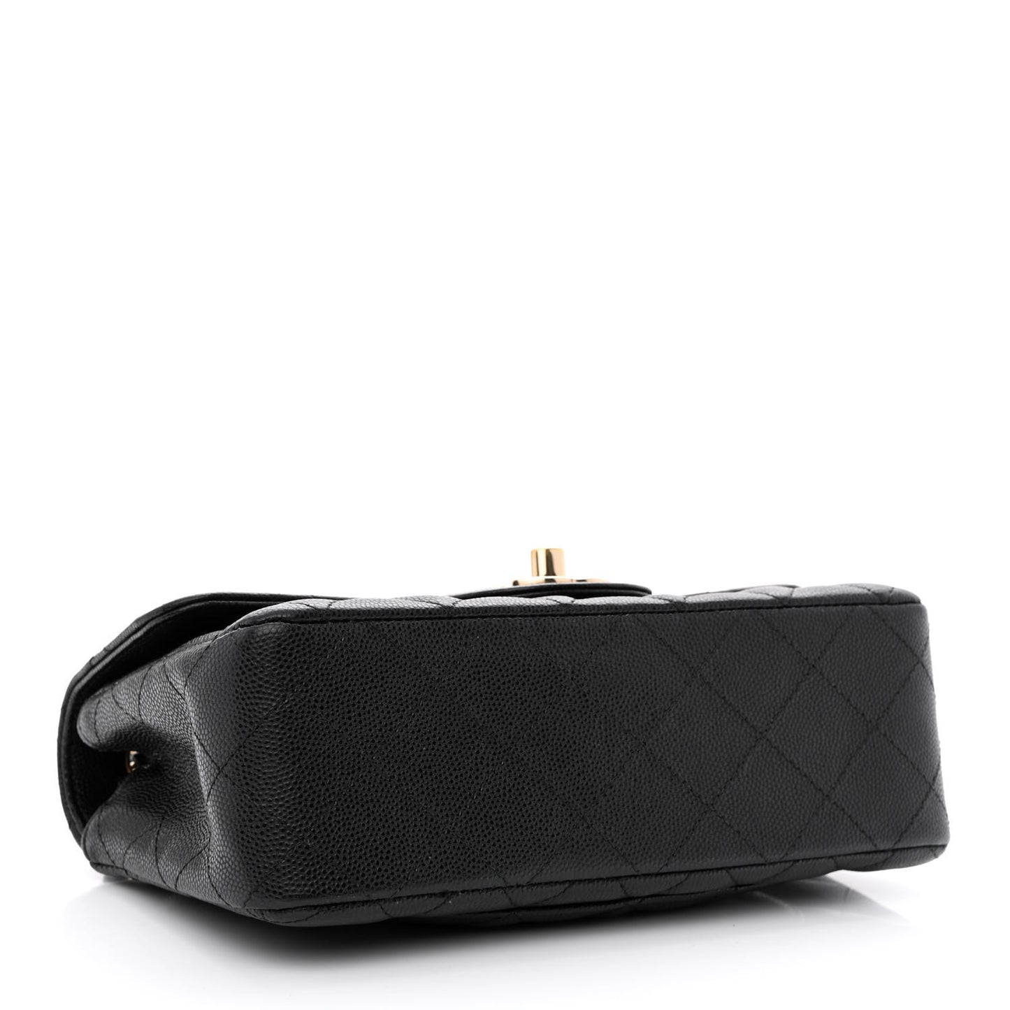 Caviar Quilted Mini Rectangular Flap Black
