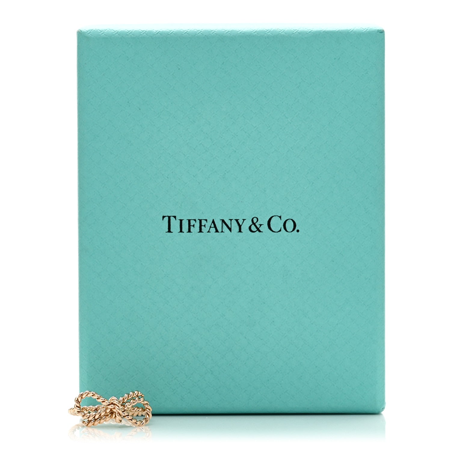 Tiffany 18K Rose Gold Twist Bow Ring 49 5 5 of 5