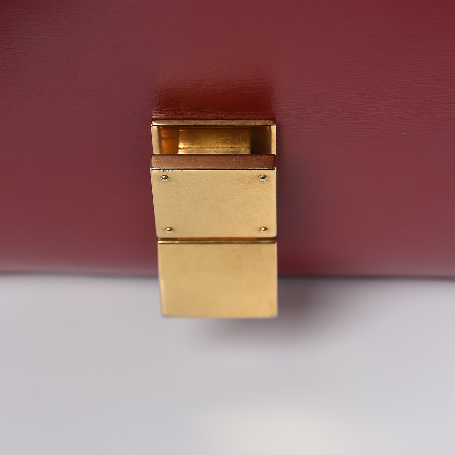 Box Calfskin Medium Classic Box Flap Bag Red