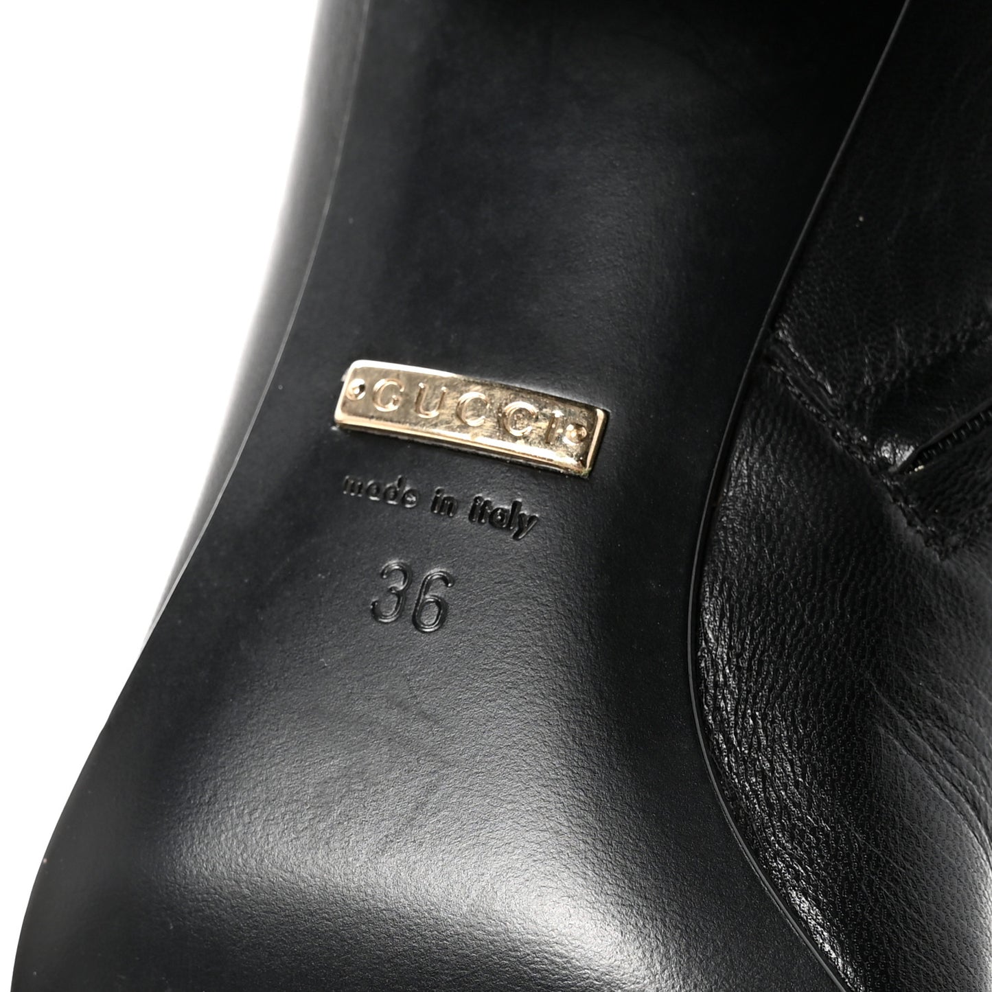 Calfskin Soho Knee Boots 36 Black