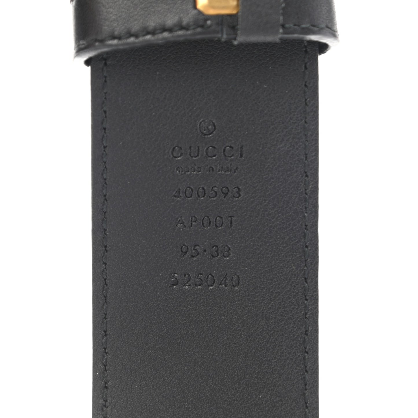 Calfskin Double G 40mm Belt 95 38 Black