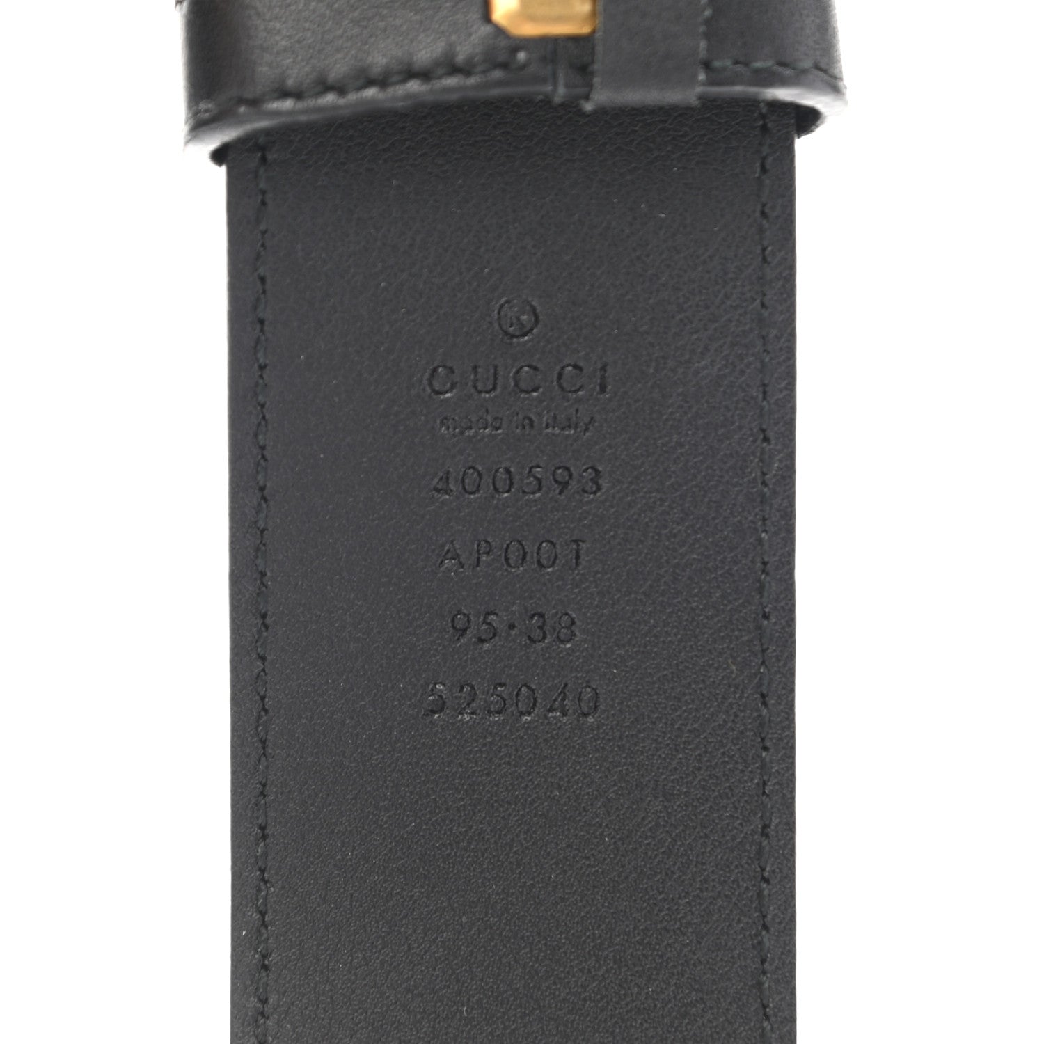 Gucci Calfskin Double G 40mm Belt 95 38 Black 3 of 12