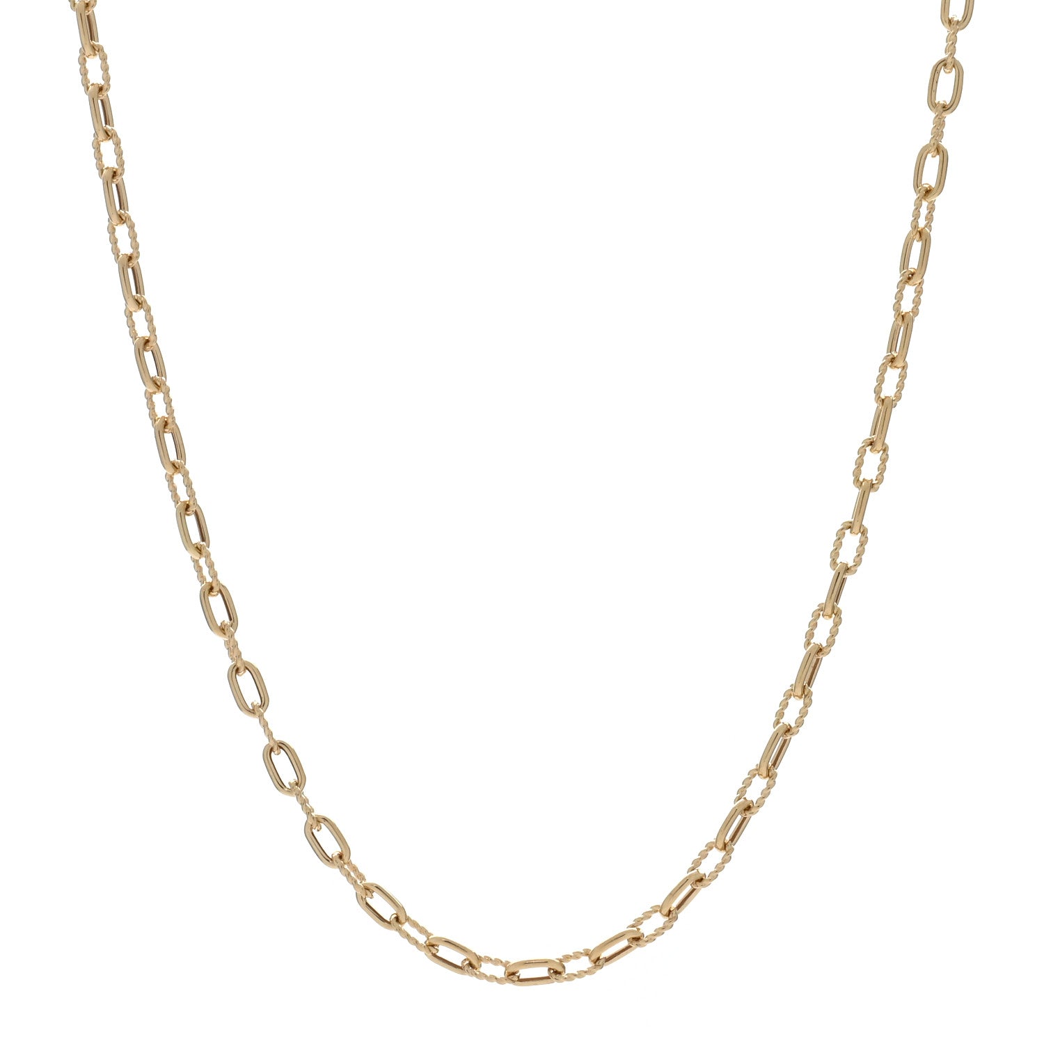 David Yurman 18K Yellow Gold 3mm Madison Three Ring Chain Necklace 1 of 4
