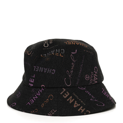 Chanel Denim Mood Cloche Bucket Hat L Black 3 of 7