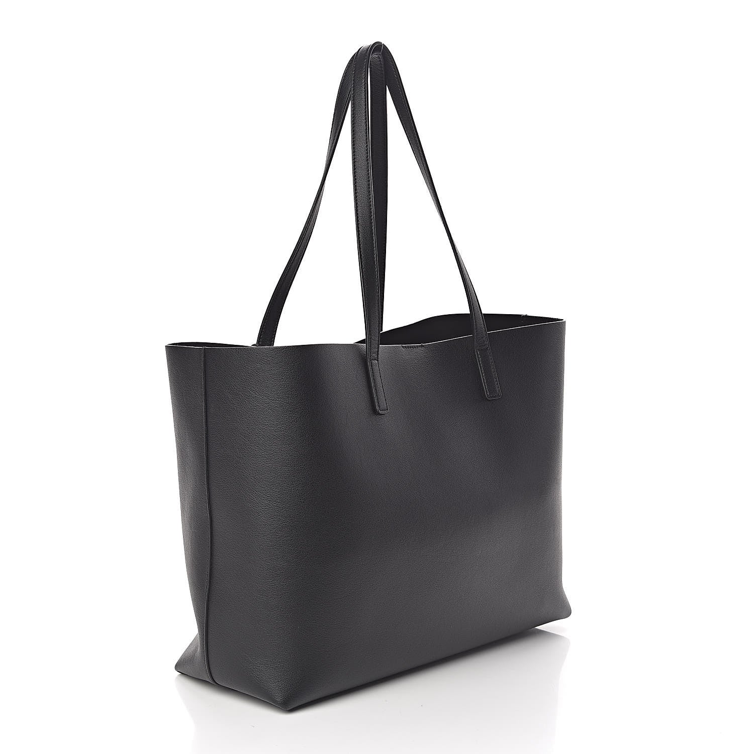 Saint Laurent Calfskin Large Shopping Tote Black 4 of 10