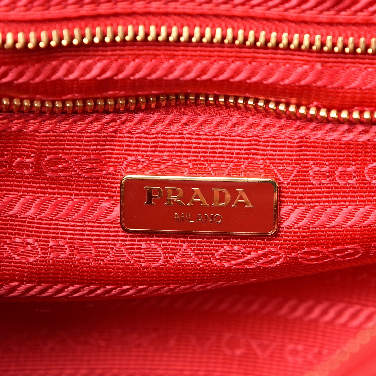 Tessuto Nylon Saffiano Crossbody Bag Rosso