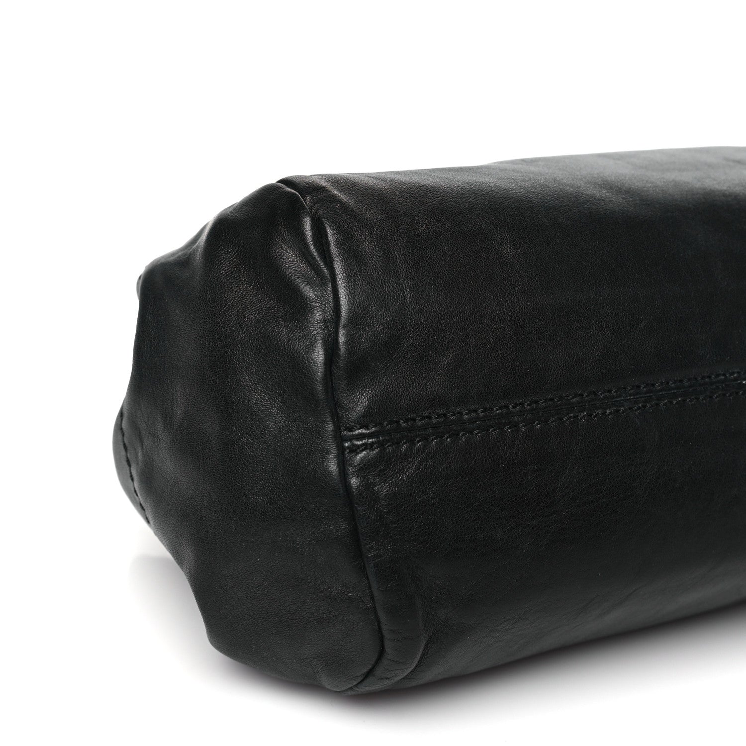 Chanel Lambskin Lax Accordion Hobo Black 9 of 10