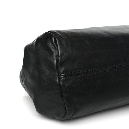Chanel Lambskin Lax Accordion Hobo Black 9 of 10