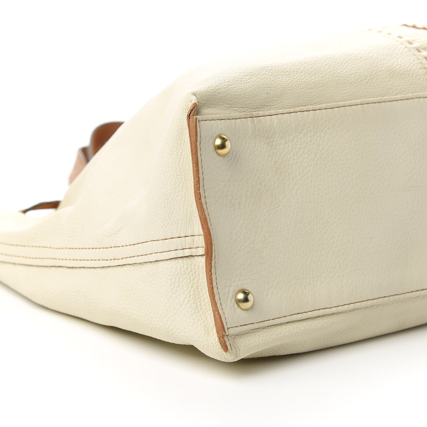 Saint Laurent Calfskin Reversible Double Sac Y Tote Tan Ivory 13 of 16