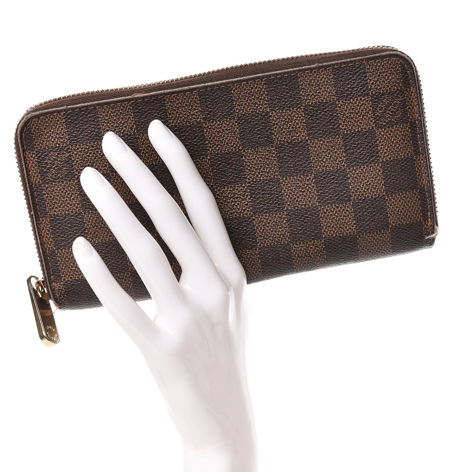 Louis Vuitton Damier Ebene Zippy Wallet 2 of 11
