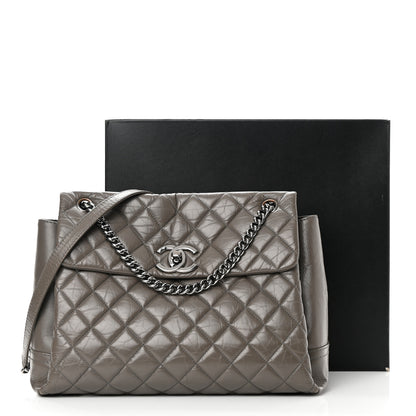 Chanel Aged Calfskin Medium Lady Pearly Flap Grey 16 of 16