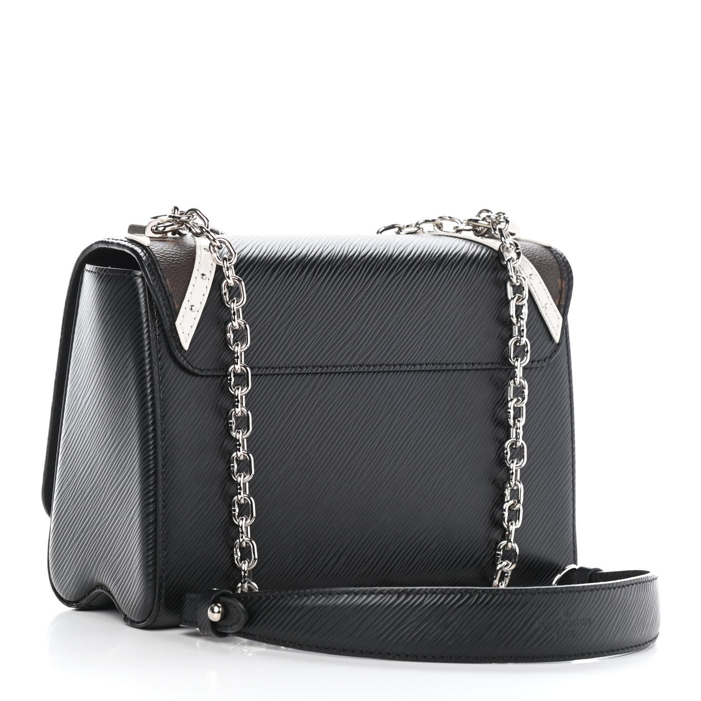 Epi Monogram Twist Shoulder Bag MM Black
