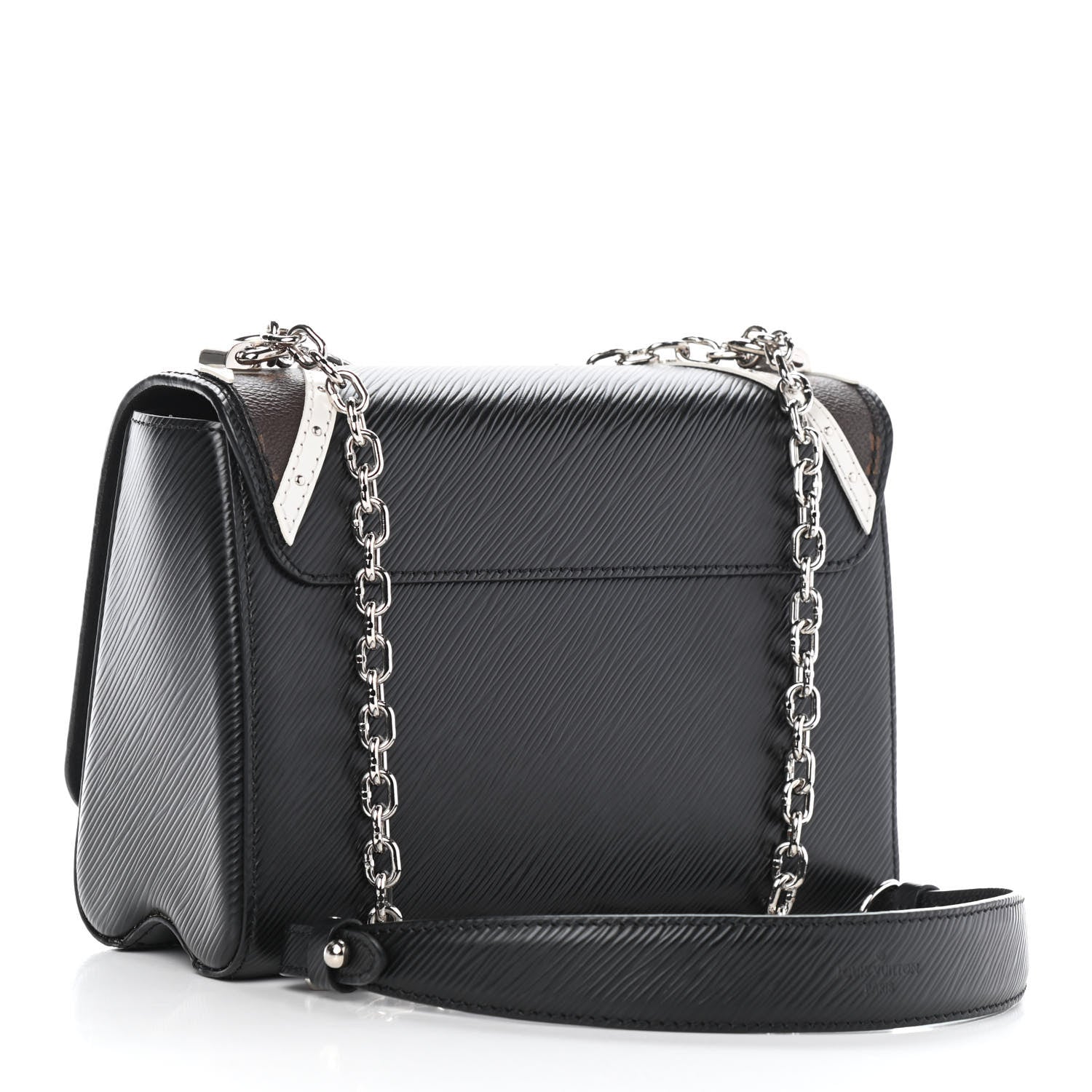 Louis Vuitton Epi Monogram Twist Shoulder Bag MM Black 2 of 4