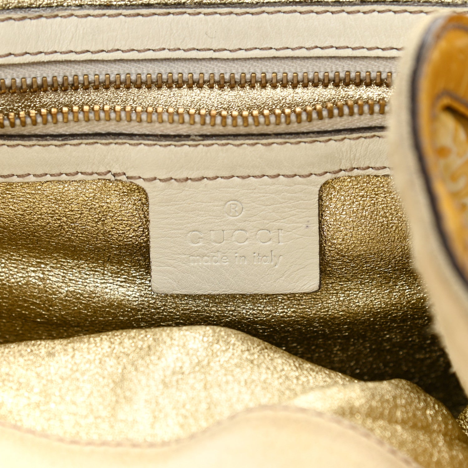 Gucci Shine Guccissima Medium Indy Top Handle Hobo Yellow 6 of 18