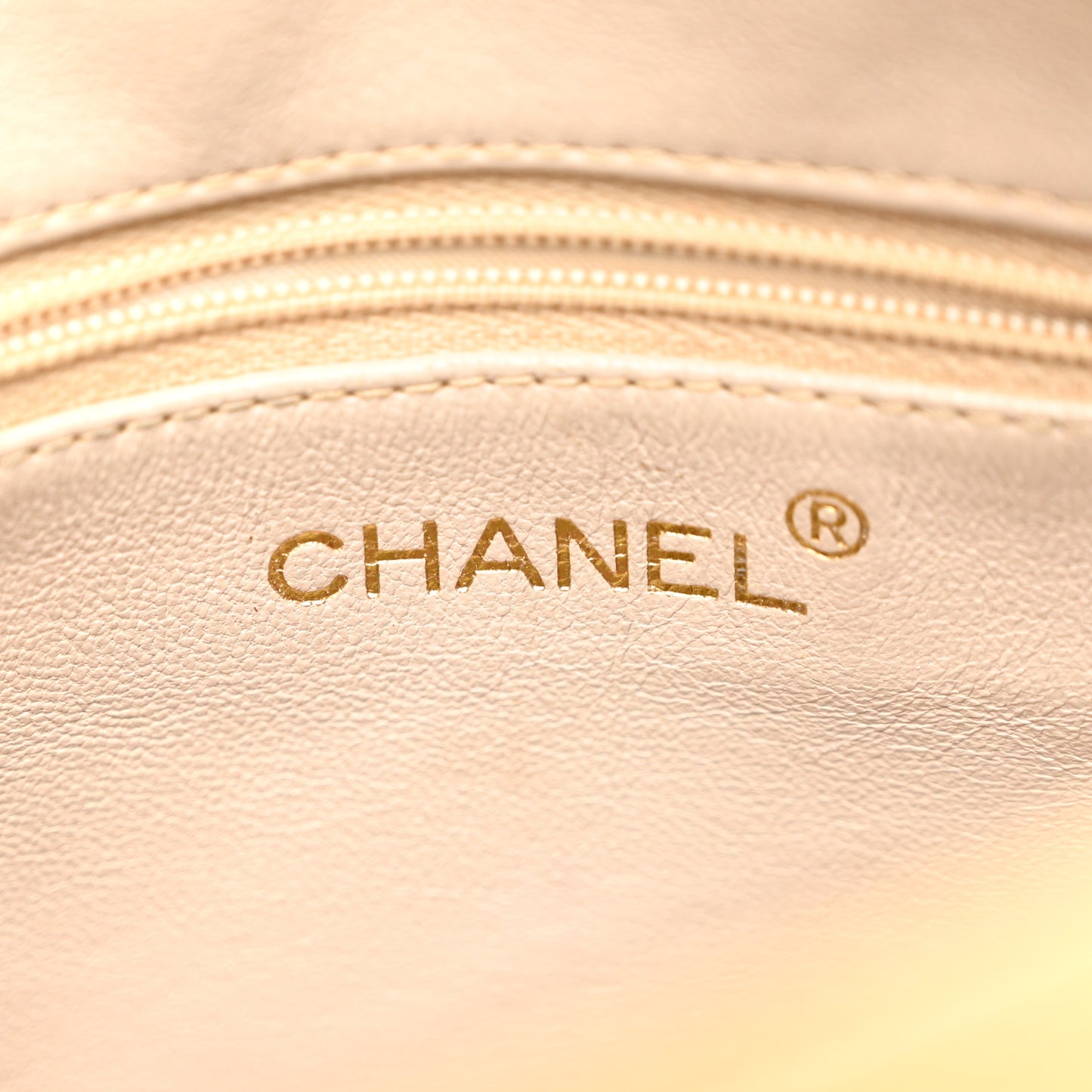 Lambskin Quilted Tassel Flap Camera Case Beige