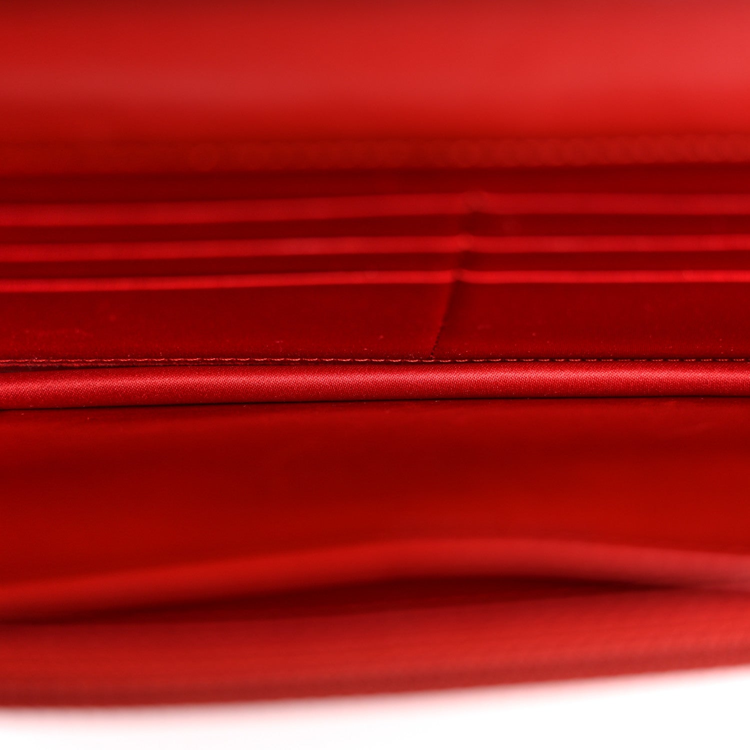 Chanel Lambskin Camellia Embossed Wallet on Chain WOC Red 5 of 14